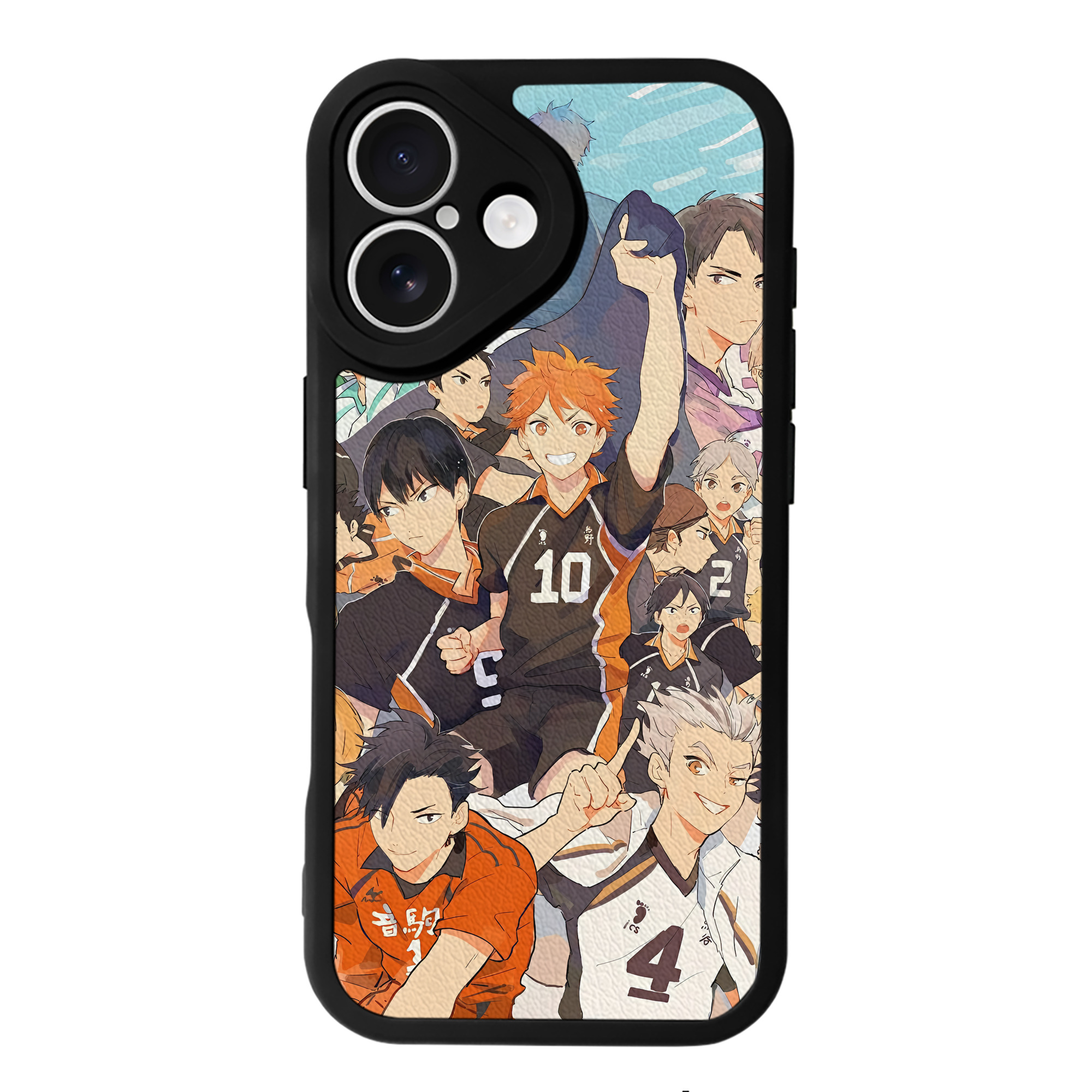 （画像用） ハイキュー!! Haikyu!! 【iPhone 16シリーズ対応】シリコンスマホケース（レザー調） 材質：シリコン